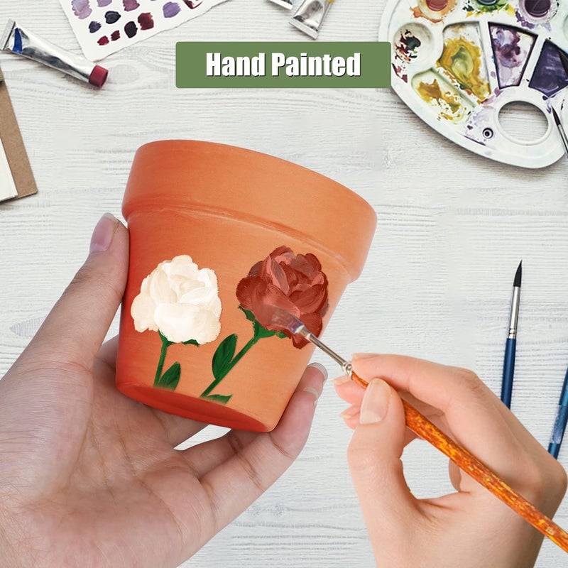 KOAMLY 3 inch Plant Nursery pots Number of Items in a 20 Pack, with Drain, Succulent Seedling Planter, use with Indoor, windowsill, Terra Cotta red Flower pots Wedding Decoration Best Gift for Aunts - Image 4